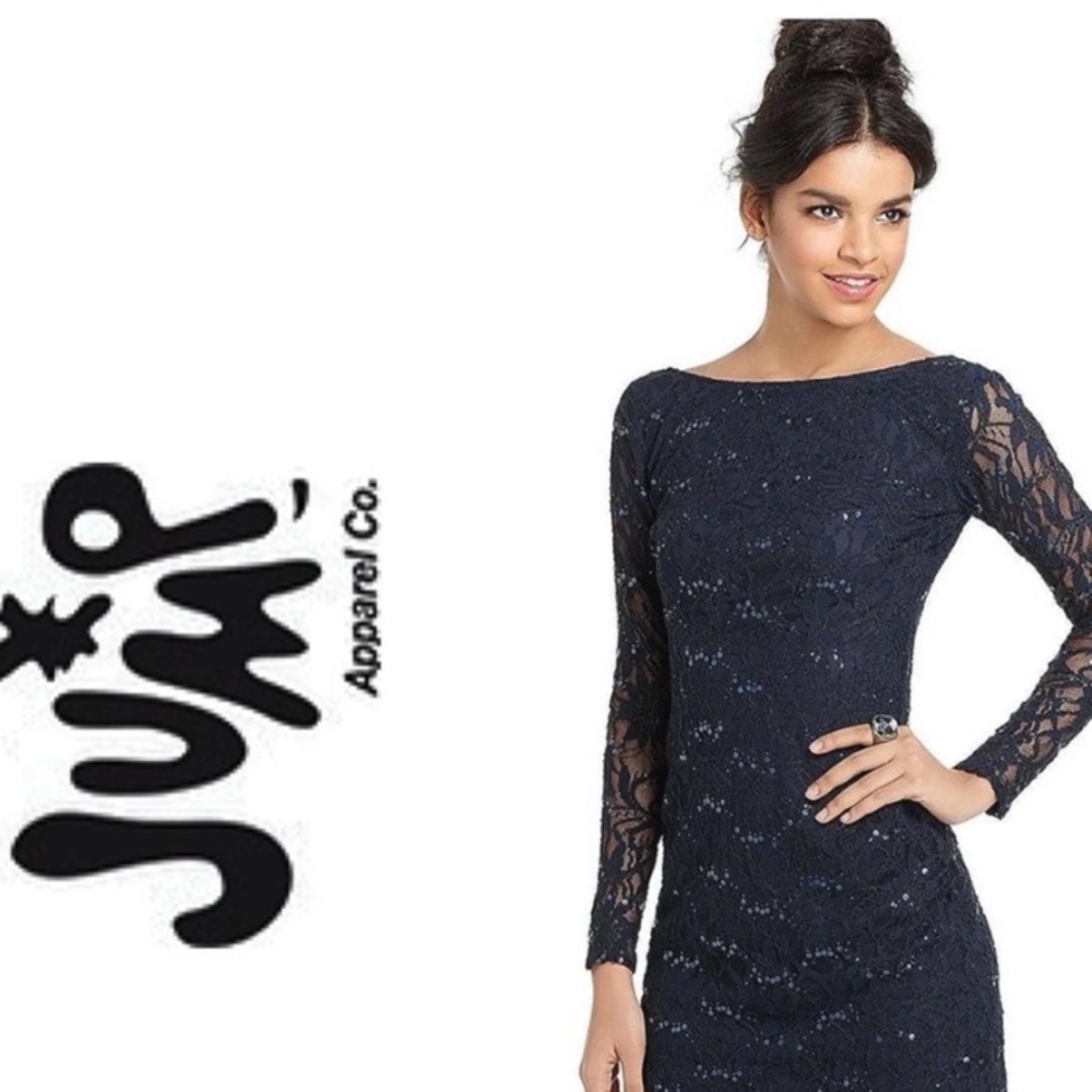 BLACK WOMEN’S JUMP APPAREL SEQUIN BODYCON MINI DRESS
